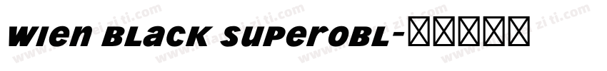 Wien Black Superobl字体转换